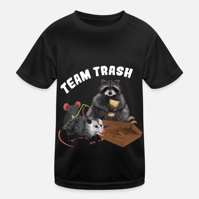 Racoon Opossum Mouse - Team Trash Kinder Funktions-T-Shirt