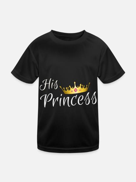 Sa princesse - Sa princesse - T-shirt sport Enfant - noir - Devant