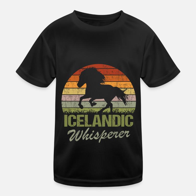 Islandpferd Tölt Isländer Flüsterer Kinder Funktions-T-Shirt