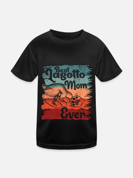 Lagotto Romagnolo Chien Maman Maman Vintage - T-shirt sport Enfant - noir - Devant