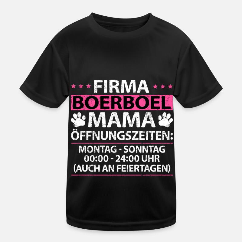 South African Boerboel Hund Mama Spruch Pink Kinder Funktions-T-Shirt