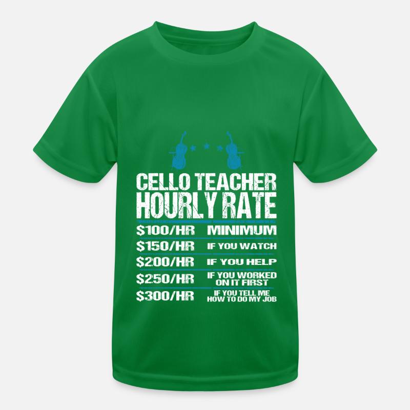 Cello Lehrer Teacher Cellolehrer Violinlehrer Kinder Funktions-T-Shirt