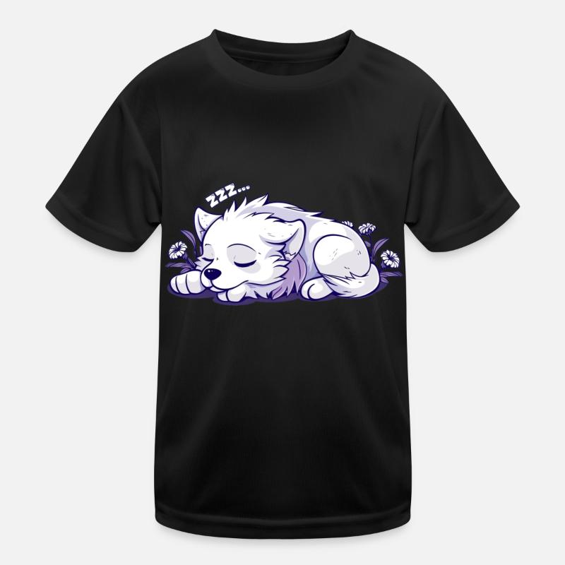 Sleeping Dog - Sticker Kids Functional T-Shirt