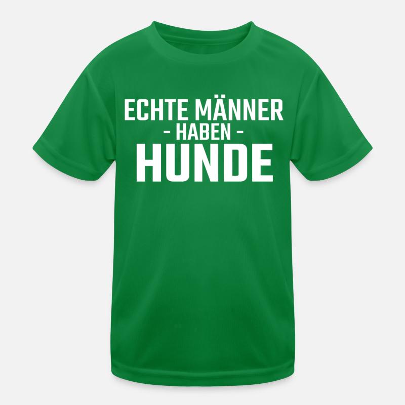 Hund Männer Kinder Funktions-T-Shirt