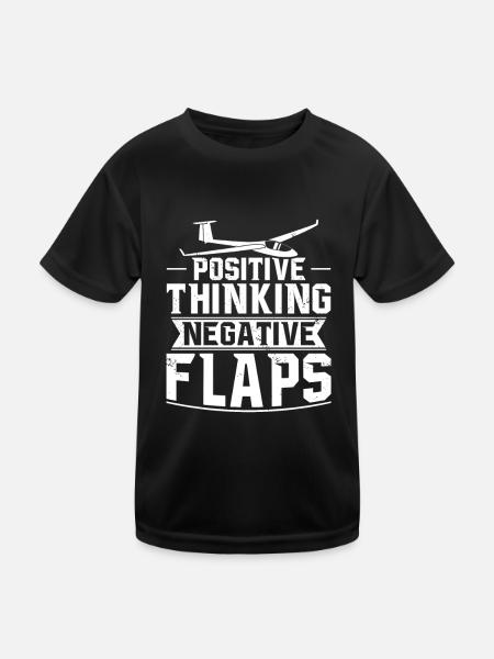 Idée cadeau planeur Planeur Planeur Planeur - T-shirt sport Enfant - noir - Devant
