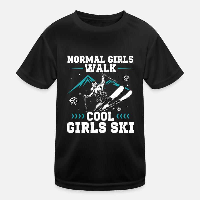Ski Kinder Funktions-T-Shirt