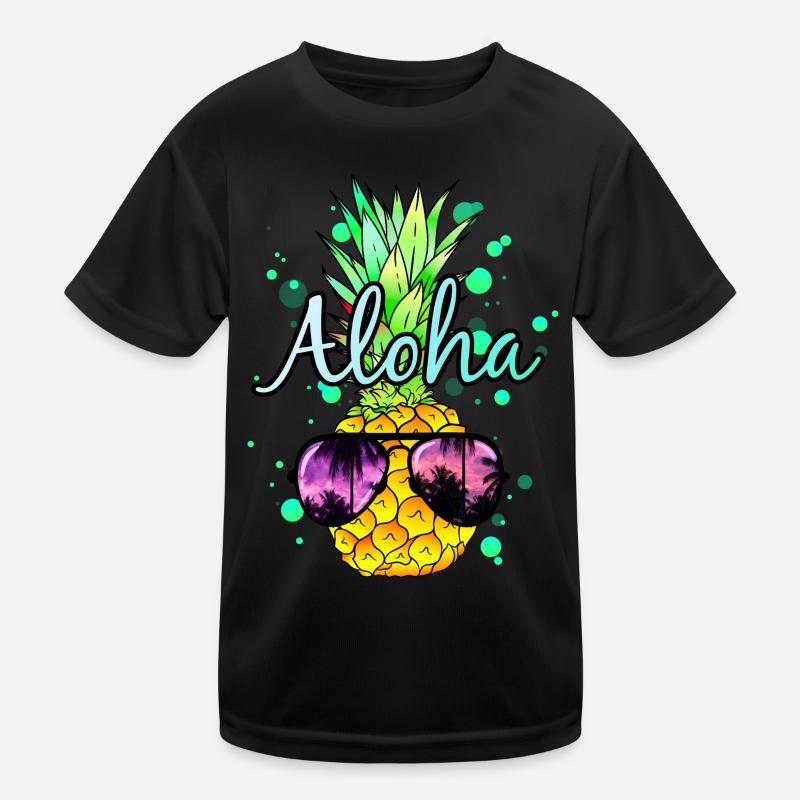 Ananas Aloha Kinder Funktions-T-Shirt