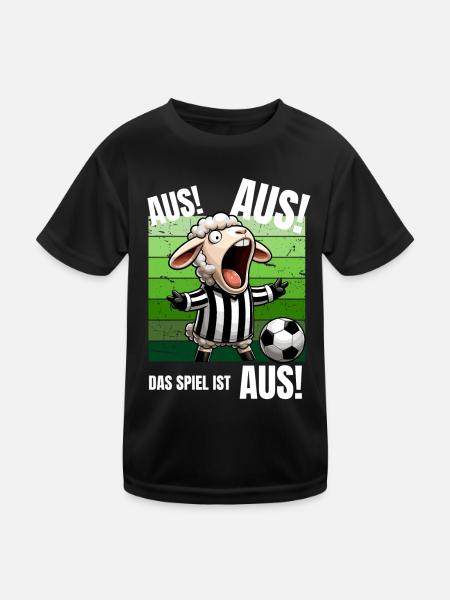 Soccer Soccer Player Referee Soccer Field Funny - Kids Functional T-Shirt - black - Front