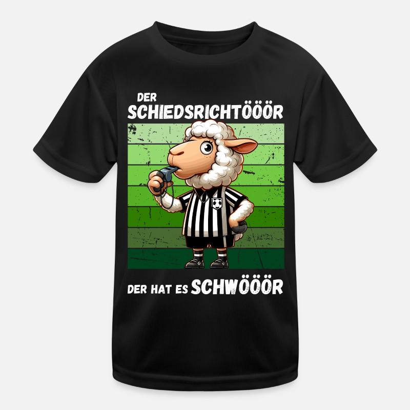 Soccer Penalty Soccer Player Referee Funny Kids Functional T-Shirt