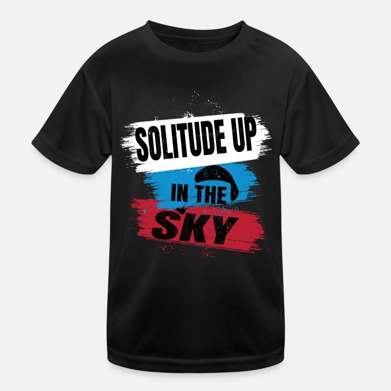 Solitude dans le ciel – Parapente T-shirt sport Enfant