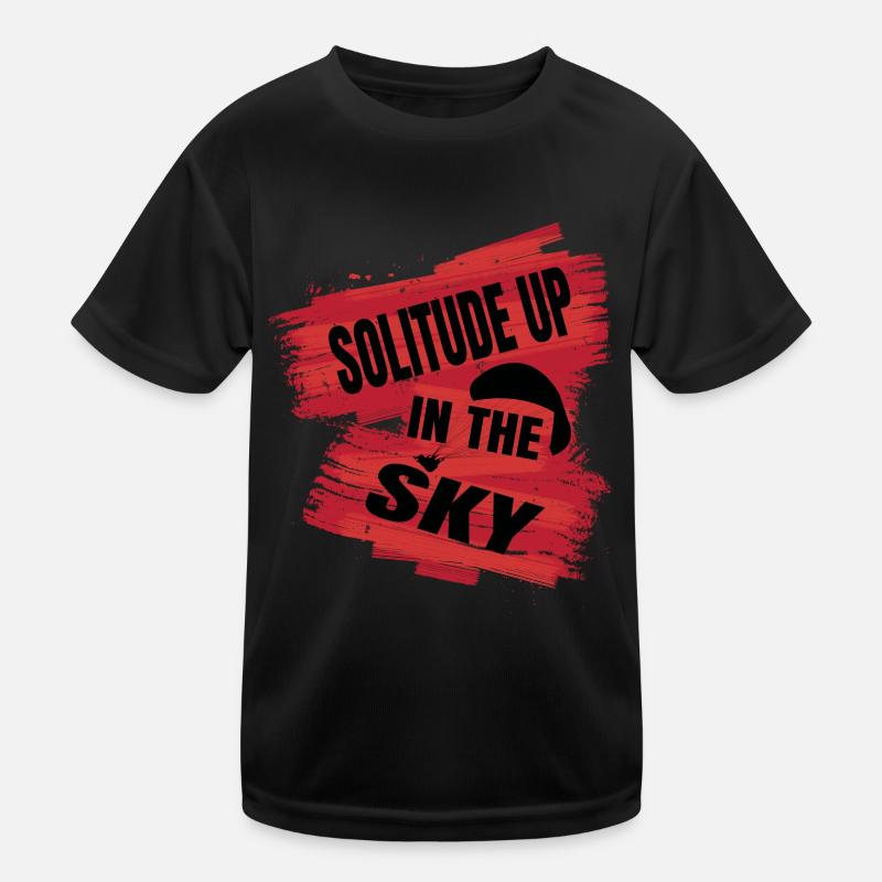Solitude Up in the Sky – Paragliding Serenity Kinder Funktions-T-Shirt
