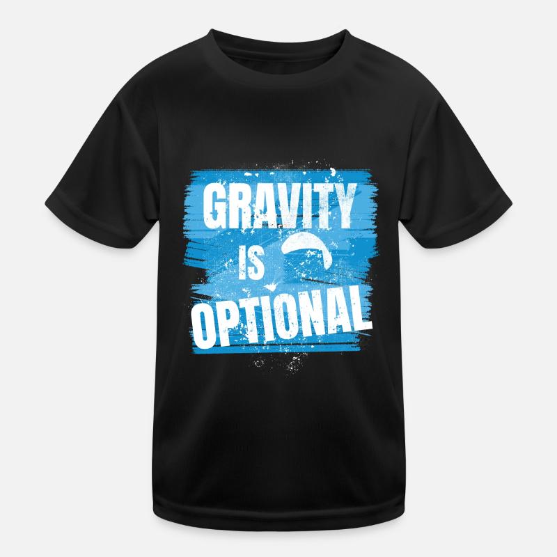 La gravité est facultative - Aviator Saying T-shirt sport Enfant
