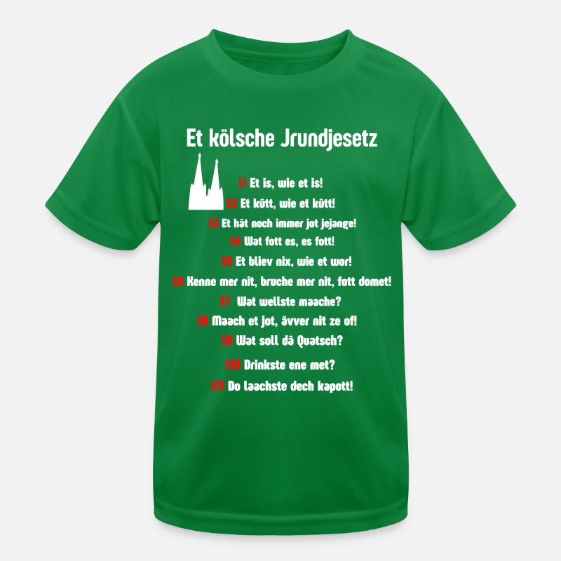 Carnival Cologne Basic Law Cologne Alaaf Cologne Kids Functional T-Shirt