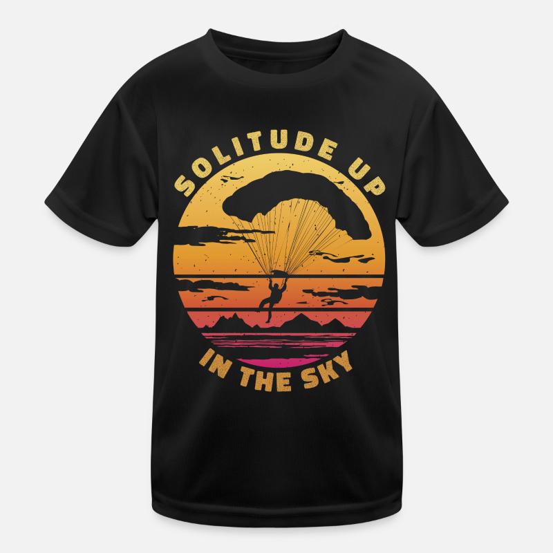 Solitude dans le ciel - Parapente Spruch T-shirt sport Enfant
