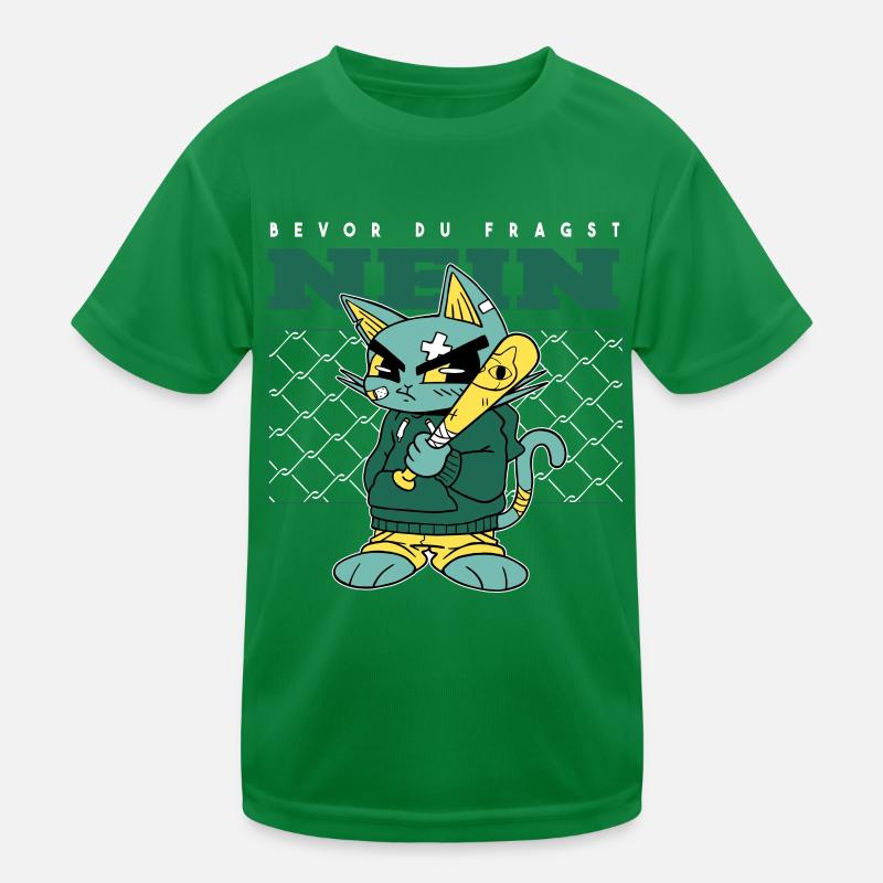 Before you ask, NO! - Clear saying Kids Functional T-Shirt