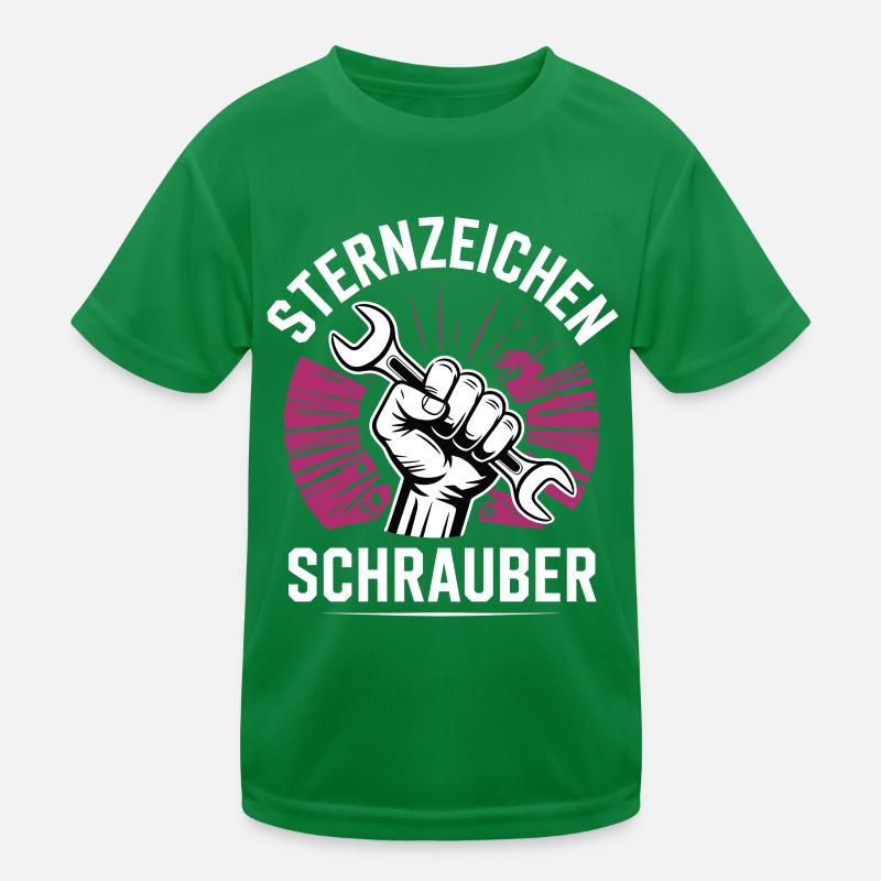 Sternzeichen Schrauber – Kinder Funktions-T-Shirt