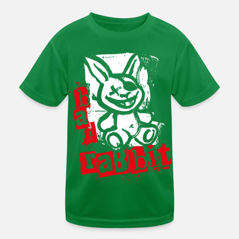 Bad Rabbit - Freches Häschen Kaninchen Hase Kinder Funktions-T-Shirt