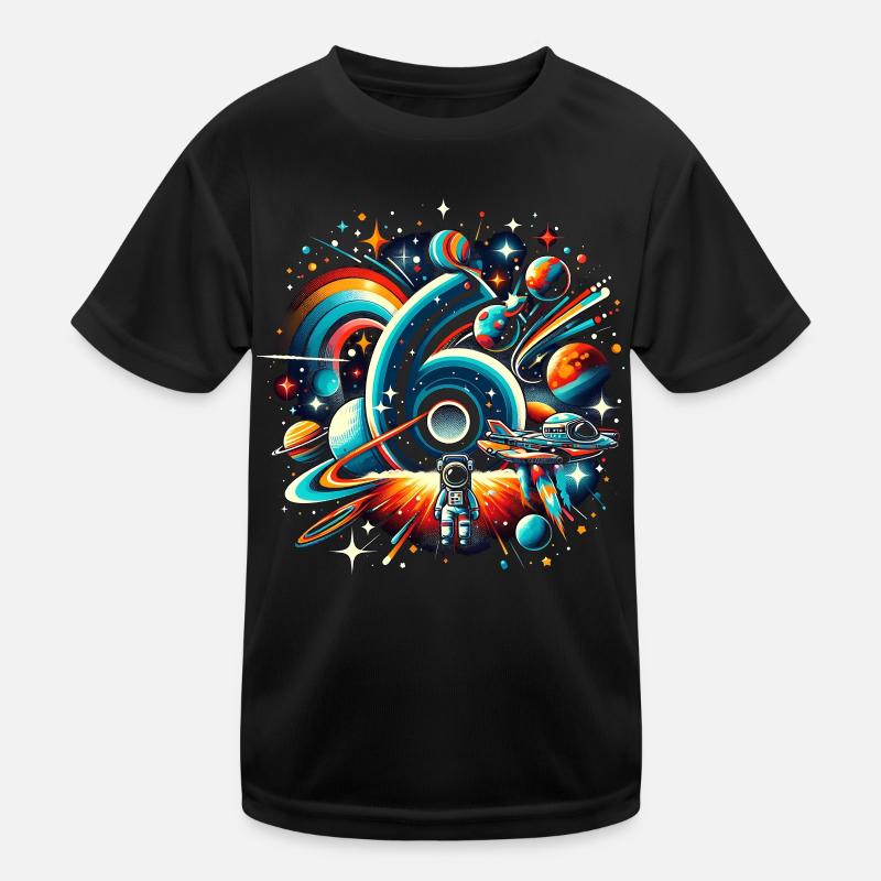 Astronaute 6ème Anniversaire Space Boys 6 Ans T-shirt sport Enfant
