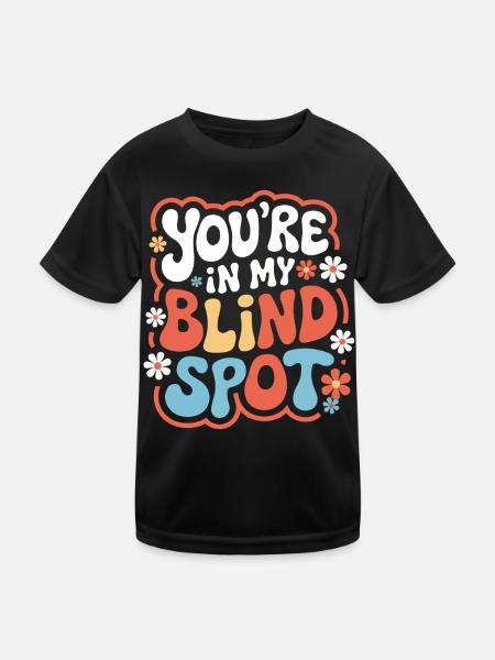 Blinde Blindheit Sehbehinderte Menschen - Kinder Funktions-T-Shirt - Schwarz - Vorne