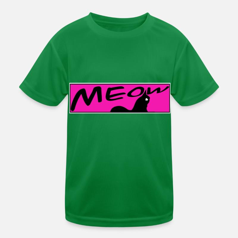 cute cat MEOW cats cat cat Kids Functional T-Shirt