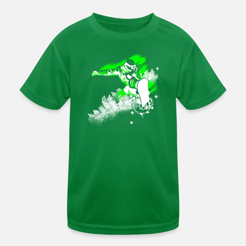 snowboardist Kids Functional T-Shirt