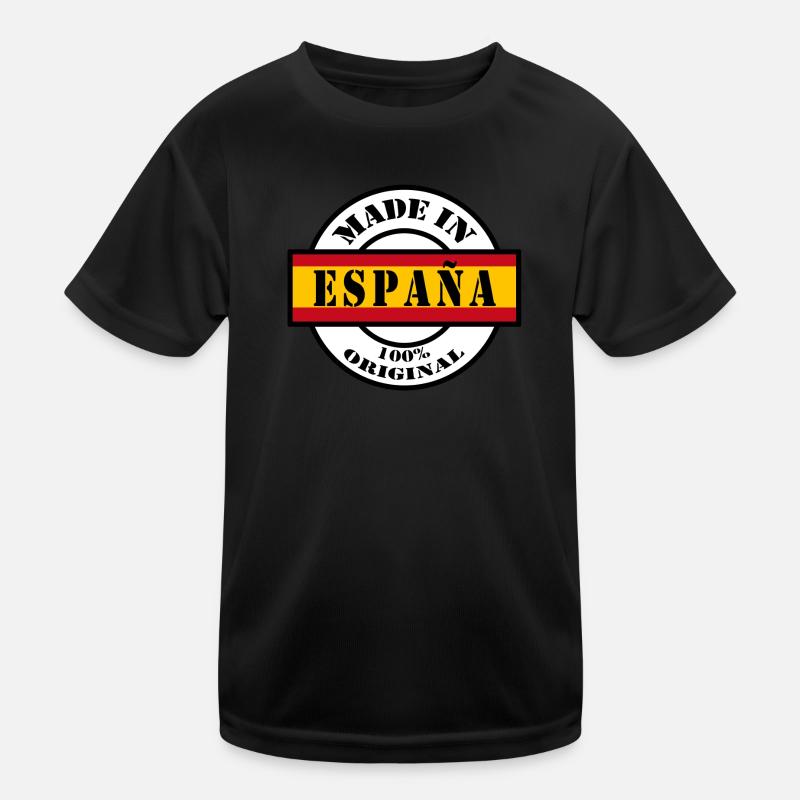 MADE IN España Spain Spanien Iberia Geschenk Kinder Funktions-T-Shirt