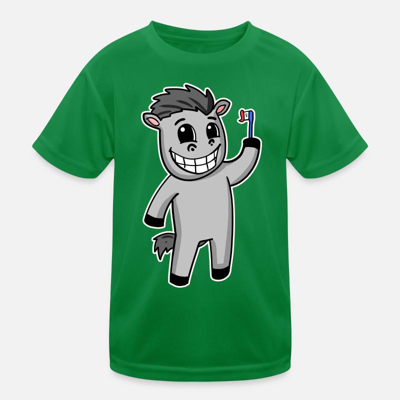 Cheval avec brosse à dents T-shirt sport Enfant