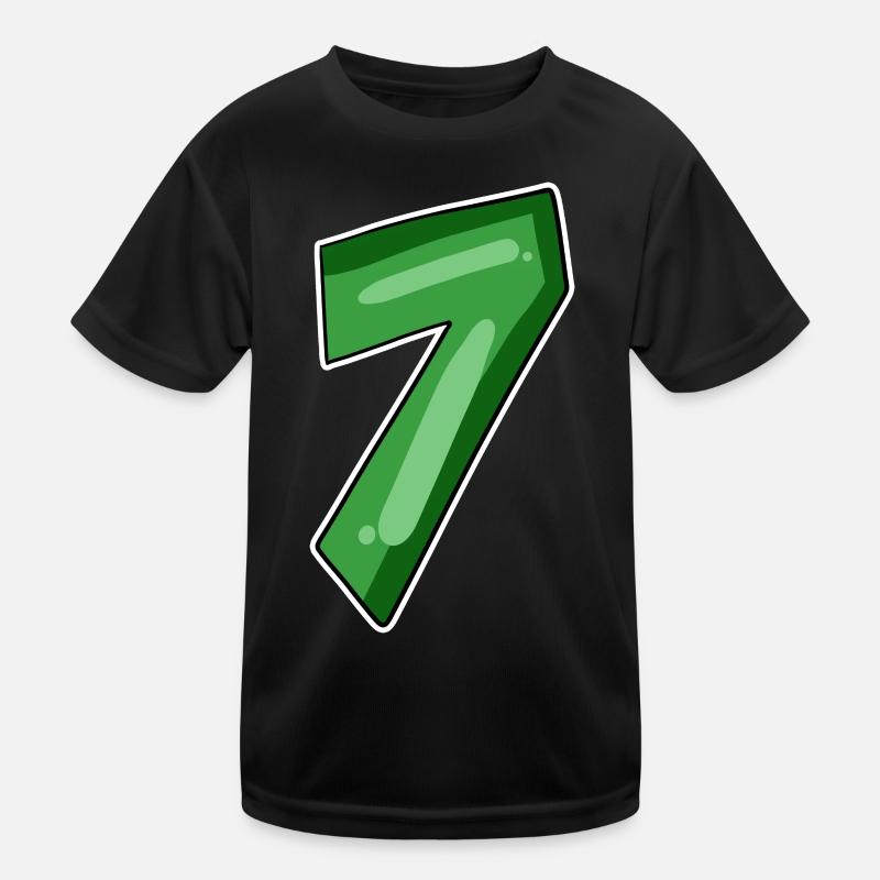 Number 7 Number Kids Functional T-Shirt
