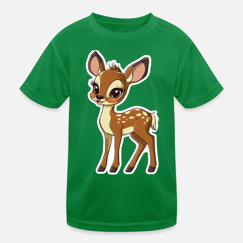 roe deer Kids Functional T-Shirt