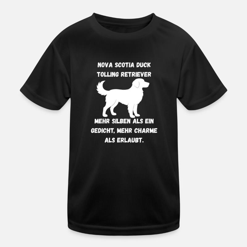 Duck Toller - Kids Functional T-Shirt - black