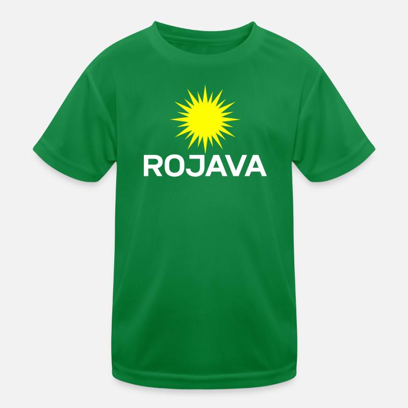 Rojava Kurdistan Kids Functional T-Shirt