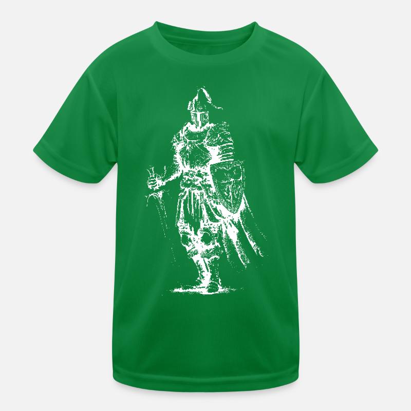 Skeleton Knight Armor Kids Functional T-Shirt