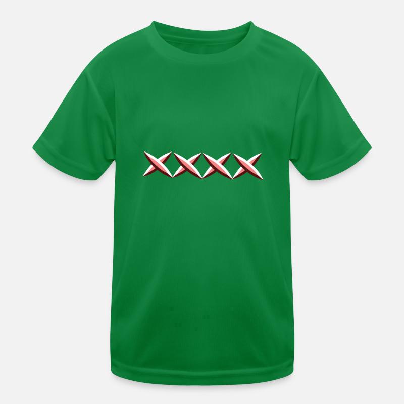 kreuze kreuz rot Kinder Funktions-T-Shirt