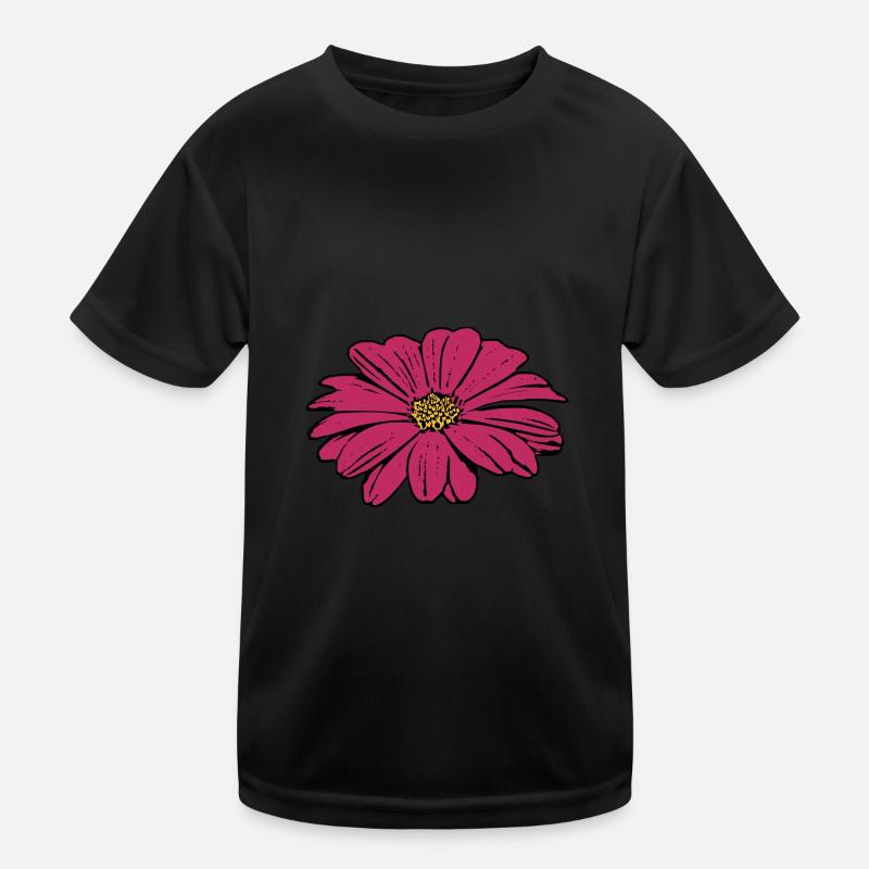 flower, blossom, red, violet Kids Functional T-Shirt