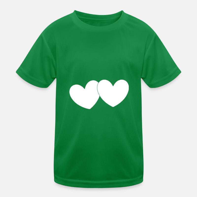white heart white gift valentine's day Kids Functional T-Shirt