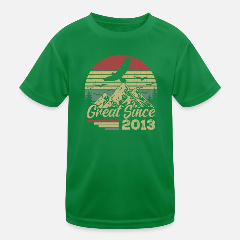 Jahrgang 2013 Retro 2013 Geburtstagsgeschenk Kinder Funktions-T-Shirt