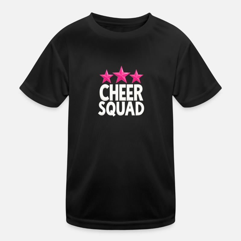 Cheer Squad Cheerleading Team Thrilled Kids Functional T-Shirt