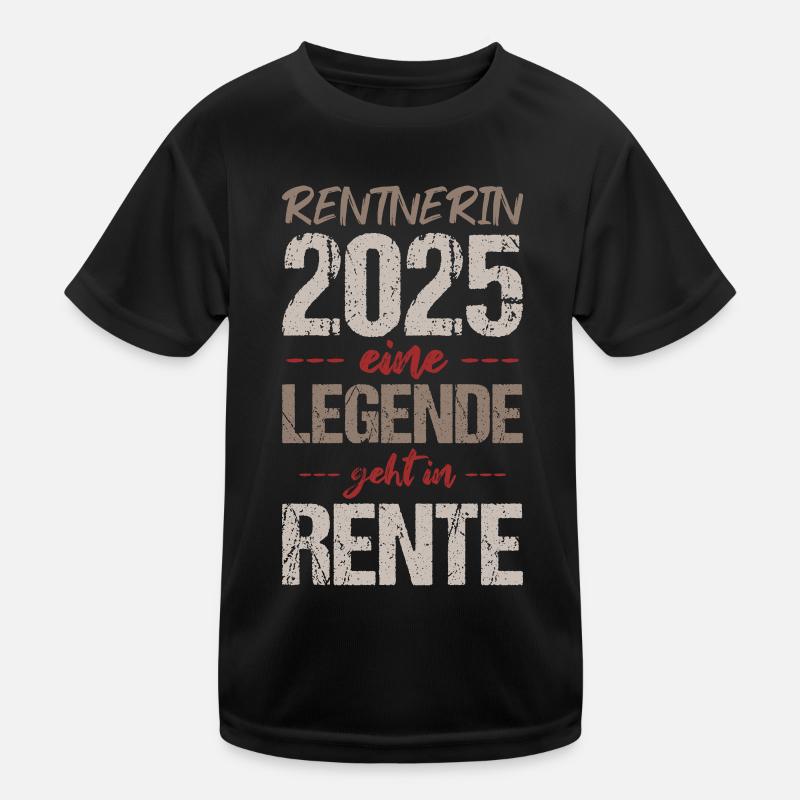Rente 2025 Geschenk Pension 2025 Ruhestand Oma Kinder Funktions-T-Shirt