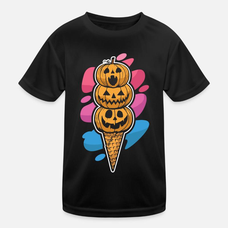 Halloween Kürbis Eis Kinder Funktions-T-Shirt