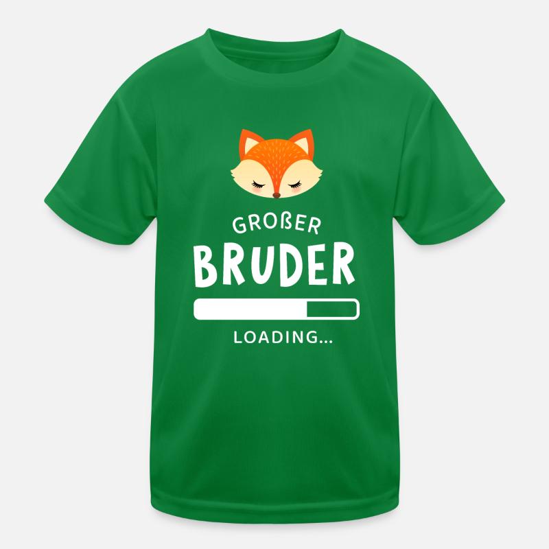 Großer Bruder Loading Fuchs Fox Kinder Funktions-T-Shirt