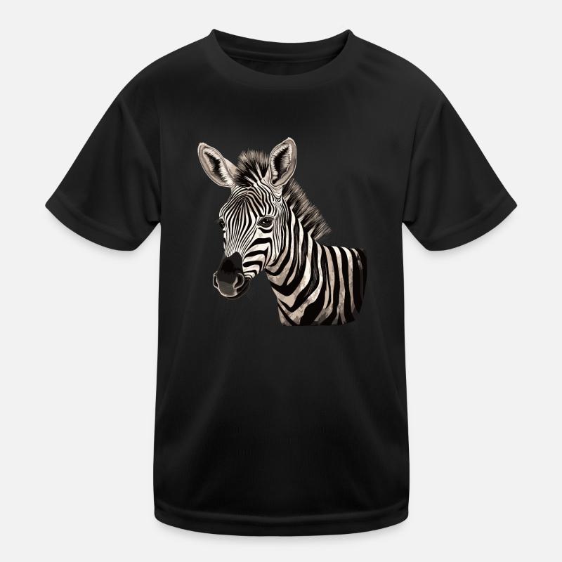 Zebra Afrika Tier Kinder Funktions-T-Shirt