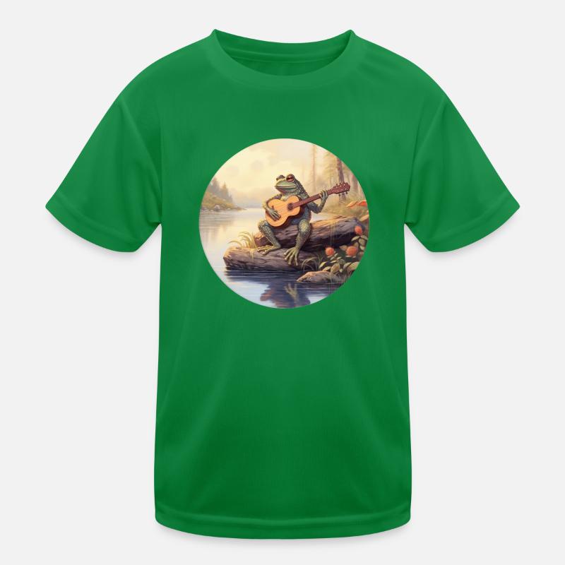 Frog joue du banjo T-shirt sport Enfant