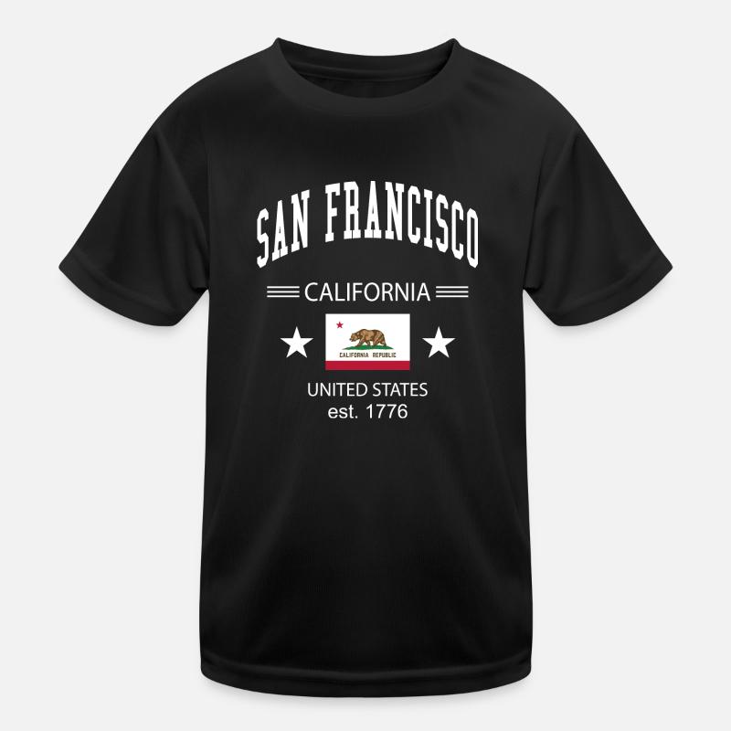 San Francisco - Kids Functional T-Shirt - black