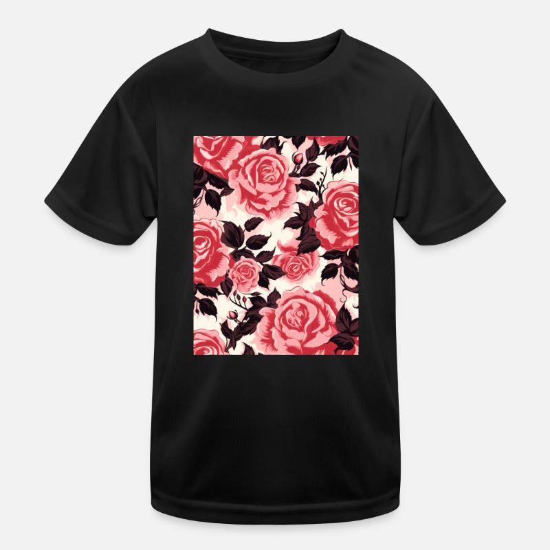 rose, modèle, fleur, pastel, floral T-shirt sport Enfant
