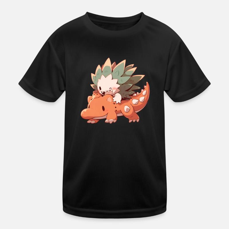 Mignons tours de hérisson sur dino T-shirt sport Enfant