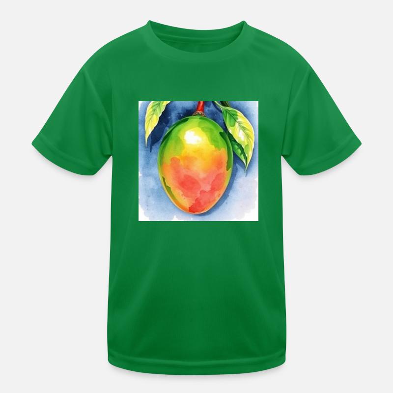 Mango Aquarell Kinder Funktions-T-Shirt