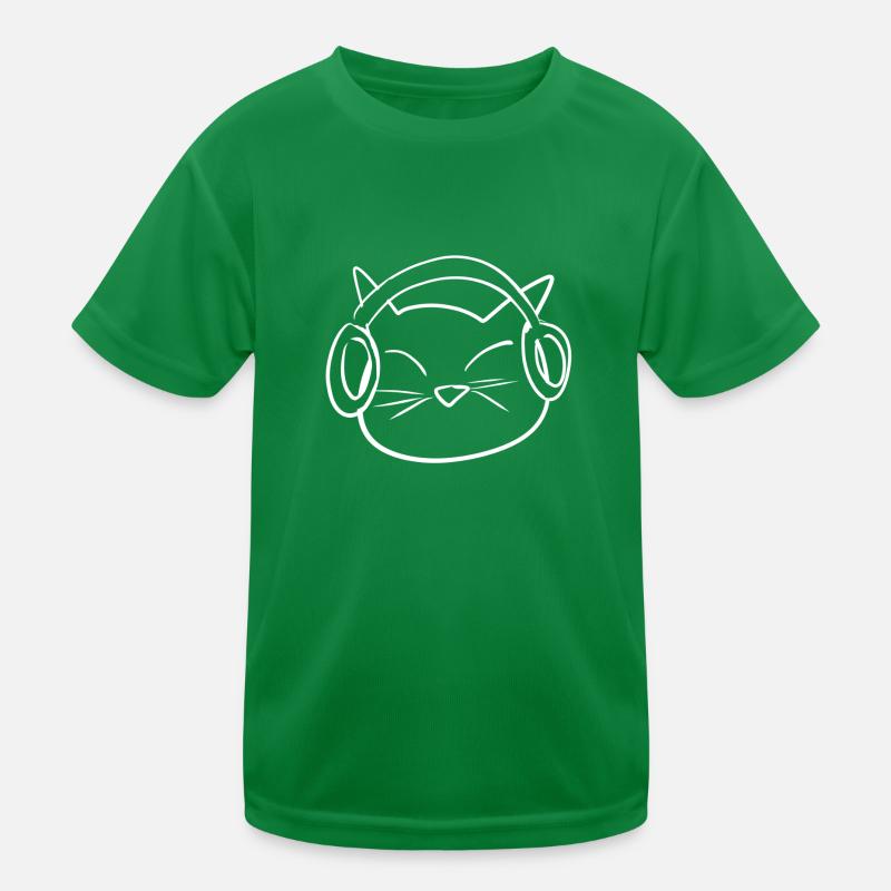 Katze Musik Kinder Funktions-T-Shirt