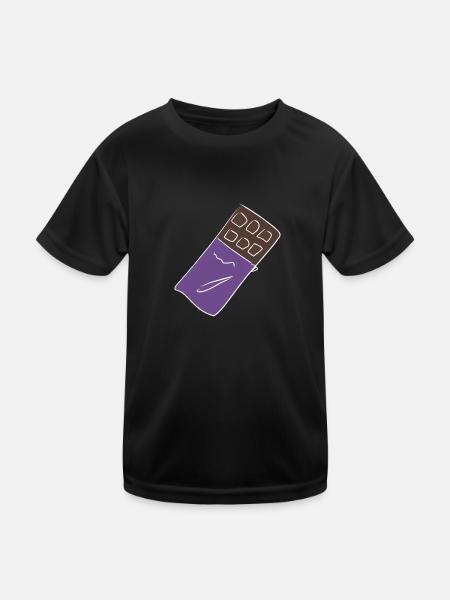 chocolat chocolat - T-shirt sport Enfant - noir - Devant
