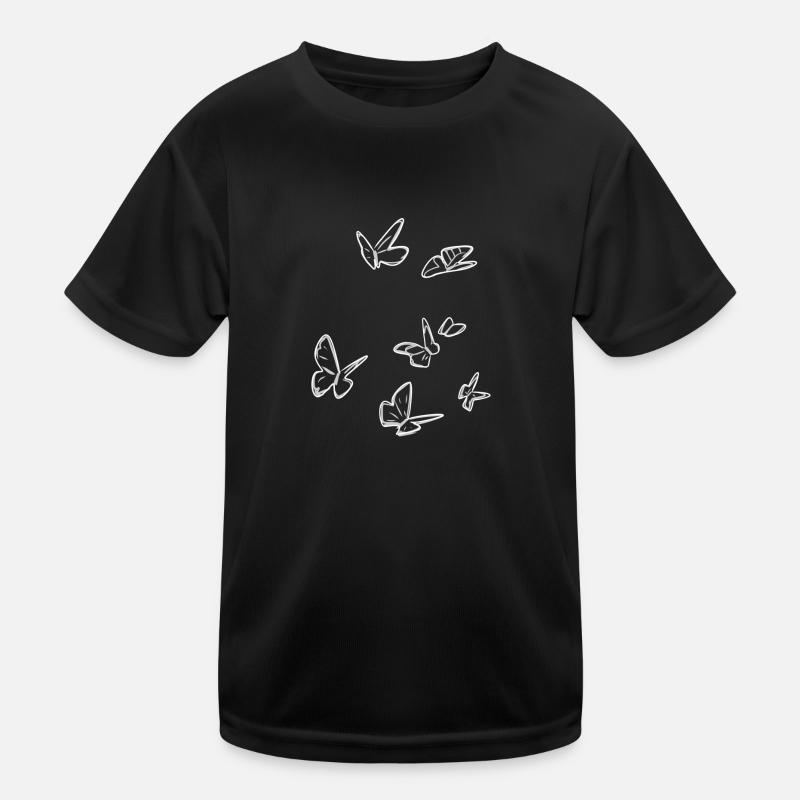 butterflies butterfly pattern symbol Kids Functional T-Shirt