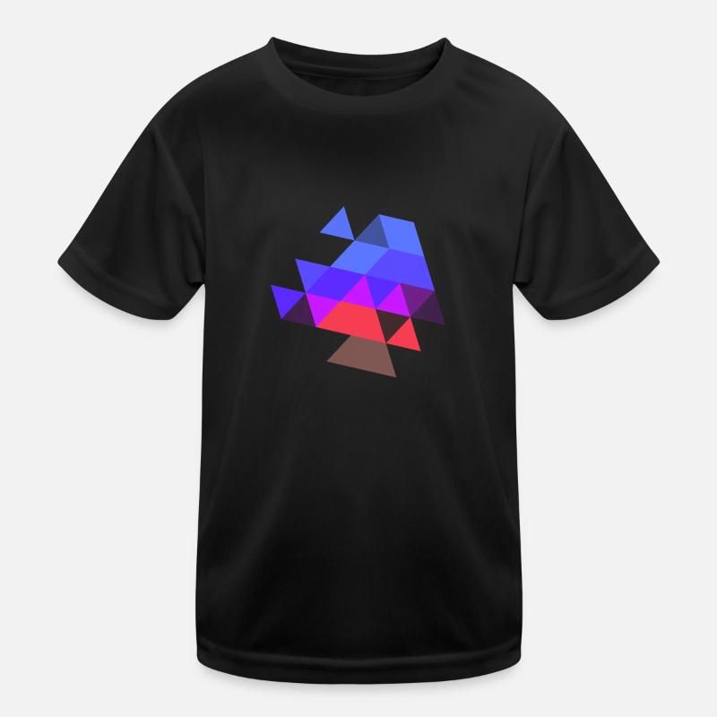 dreieck symbol muster farben lila symbol Kinder Funktions-T-Shirt